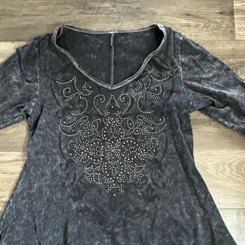 WOMENS MOTORCYCLE “DEADWOOD NITES” TOP SIZE XL